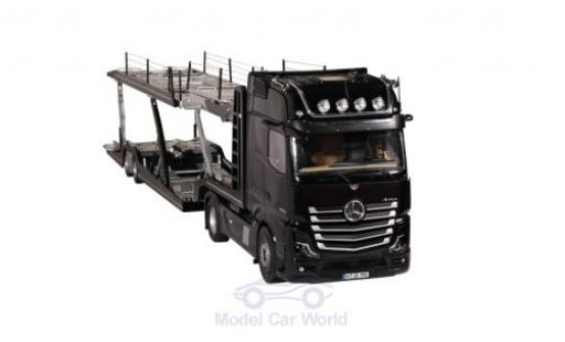 Modelauto Mercedes Actros Gigaspace 4X2 FH25 zwart/grijs Autotransporter 1/18 NZG