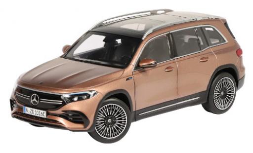 Modelauto Mercedes EQB Base metallic brun 2021 1/18 NZG