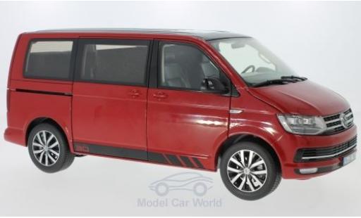 Modelauto Volkswagen T6 T6 Multivan rood/zwart 2015 Edition 30 1/18 NZG