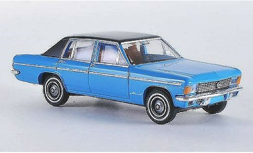 Opel Admiral B 1/87 Brekina blauw/mat-zwart modelauto