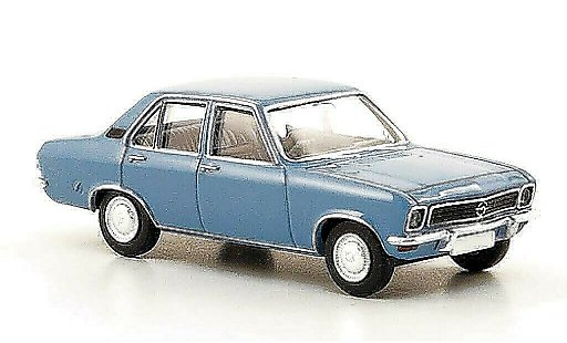 Opel Ascona A Base 1/87 Brekina blauw 1970 modelauto