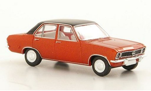 Opel Ascona A Base 1/87 Brekina koper/mat-zwart 4-Turer modelauto
