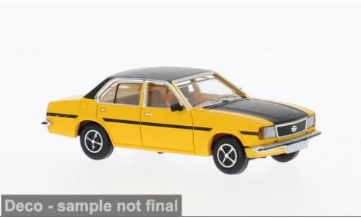 Modelauto Opel Ascona B Base B geel/zwart 1975 1/87 PCX87