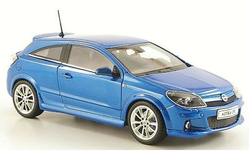 Opel Astra OPC 1/43 Minichamps H blauw 3-Turer modelauto