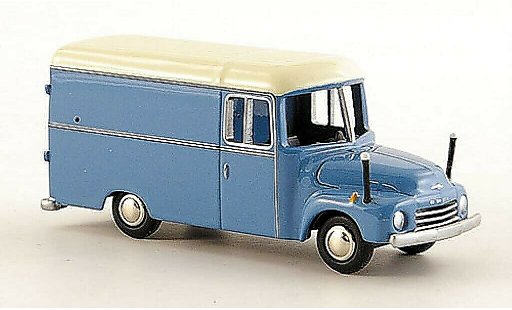 Opel Blitz Type B 1/87 Bub 1.75t bestelwagen blauw/wit modelauto