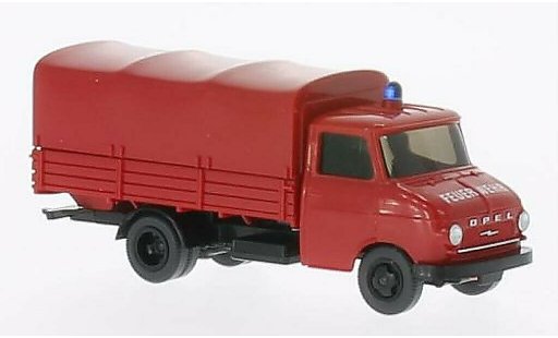 Opel Blitz Base 1/87 Wiking laadbakn-LKW Brandweer modelauto