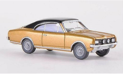 Opel Commodore A 1/87 Wiking Coupe gold/zwart modelauto