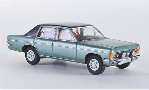 Opel Diplomat B Base 1/87 Brekina B groen/mat-zwart modelauto