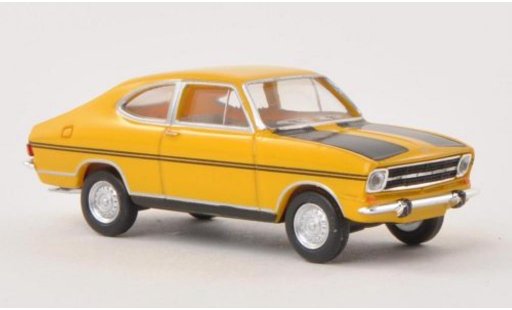 Opel Kadett B B 1/87 Herpa Coupe Rally geel/mat-zwart modelauto