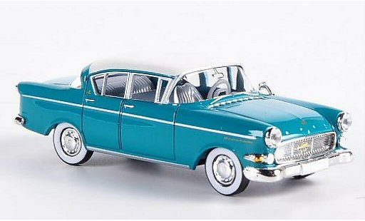 Opel Kapitan P2.5 1/87 Brekina blauw-groen/wit modelauto