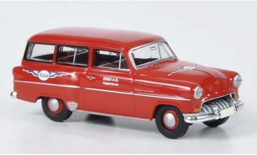 Opel Olympia Base 1/87 Brekina Caravan Esso Flugservice modelauto