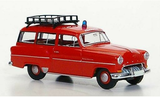 Opel Olympia Base 1/87 Brekina Caravan Brandweer modelauto