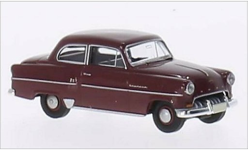 Opel Olympia Base 1/87 Brekina Sedan rood modelauto