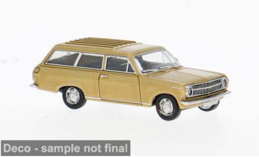 Modelauto Opel Rekord A Caravan gold 1963 1/87 Brekina