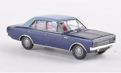 Opel Rekord C 1/87 Brekina blauw/blauw modelauto
