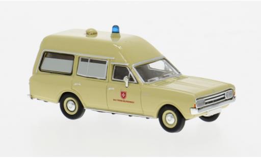 Modelauto Opel Rekord C KTW 1968 Malteser 1/87 Brekina