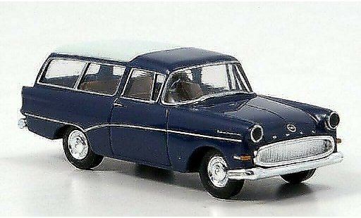 Opel Rekord P1 1/87 Brekina P 1 Caravan blauw/wit 1957 modelauto