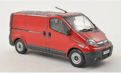 Opel Vivaro Base 1/43 Minichamps Transporter rood 2001 modelauto