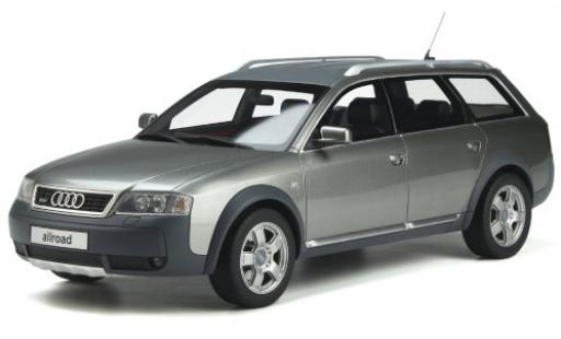 Modelauto Audi A6 allroad quattro metallic grijs/mat-grijs 2000 1/18 Ottomobile