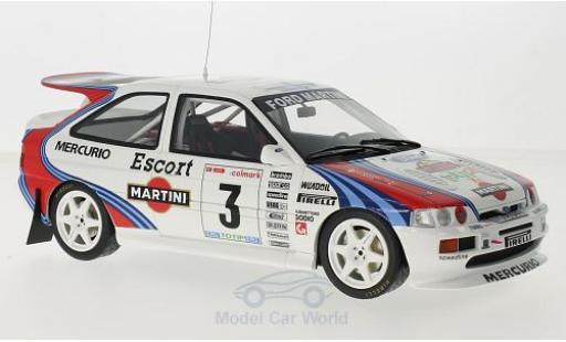 Modelauto Ford Escort Cosworth RS Gr.A No.3 Martini Rally Mille Miglia 1995 F.Cunico/S.Evangelisti 1/18 Ottomobile