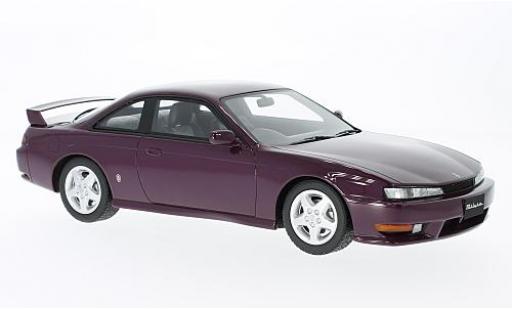 Modelauto Nissan Silvia S14 S14A metallic paars 1/18 Ottomobile