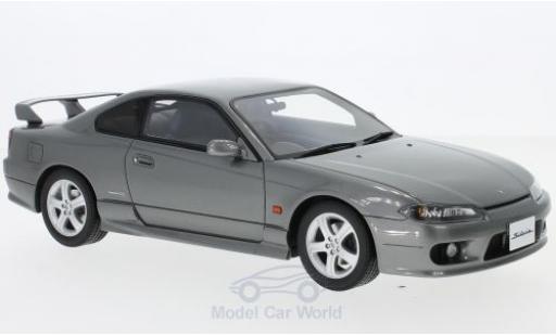 Modelauto Nissan Silvia S15 Spec-R AERO () metallic grijs RHD 1999 1/18 Ottomobile