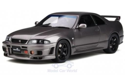 Modelauto Nissan Skyline R33 GT-R (BCNR33) metallic grijs RHD Grand Touring Car by Omori Factory 1/18 Ottomobile