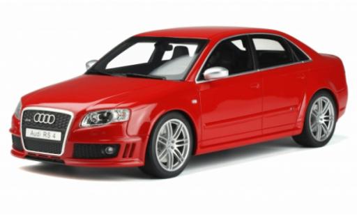Modelauto Audi RS4 berline (B7) 4.2 FSI rood 2005 1/18 Ottomobile