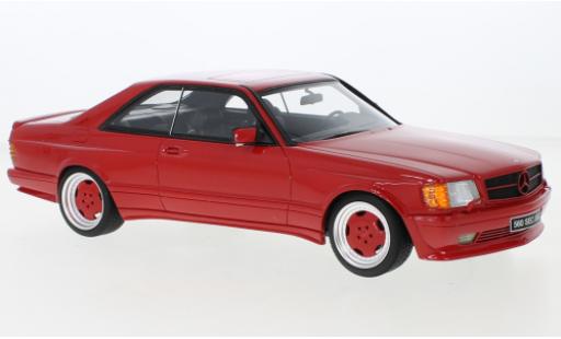 Modelauto Mercedes 560 Coupe SEC (C126) AMG Wide Body rood 1986 1/18 Ottomobile