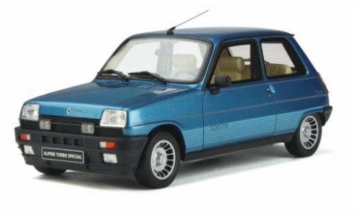 Modelauto Renault 5 Alpine Turbo Special metallic blauw 1984 1/18 Ottomobile