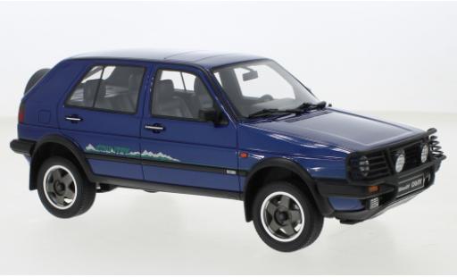 Modelauto Volkswagen Golf Country II metallic blauw 1990 1/18 Ottomobile