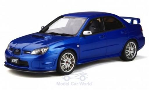 Modelauto Subaru Impreza STI (S204) metallic blauw RHD 2006 1/18 Ottomobile