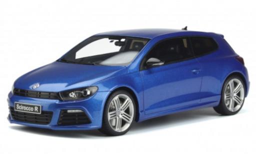 Modelauto Volkswagen Scirocco R III metallic blauw 2008 1/18 Ottomobile