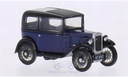 Modelauto Austin Seven berline RN Saloon blauw/zwart RHD 1/76 Oxford