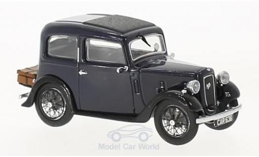 Modelauto Austin Seven berline Ruby Saloon blauw RHD 1/43 Oxford