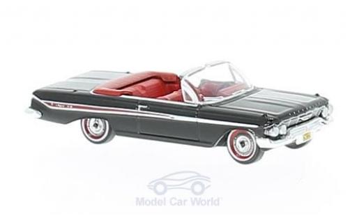 Modelauto Chevrolet Impala Convertible Cabriolet zwart/rood 1961 1/87 Oxford