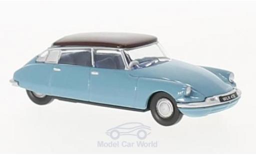 Modelauto Citroen DS 19 blauw/lila 1/76 Oxford