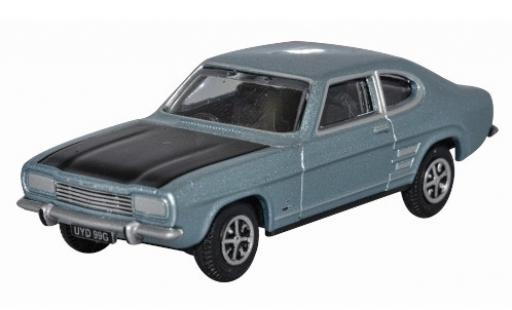Modelauto Ford Capri MK1 MkI metallic blauw/zwart RHD 1/76 Oxford