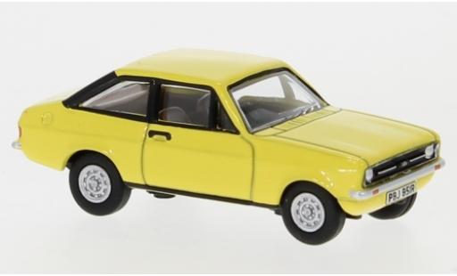 Modelauto Ford Escort Berlina Mk2 geel RHD 1/76 Oxford