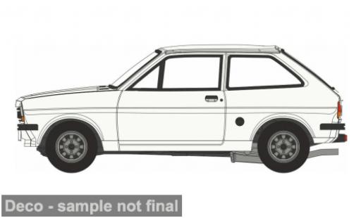 Modelauto Ford Fiesta MKI MK I wit 1/76 Oxford