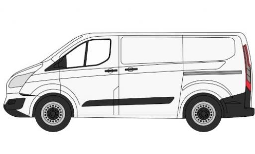 Modelauto Ford Transit Custom wit RHD 1/76 Oxford