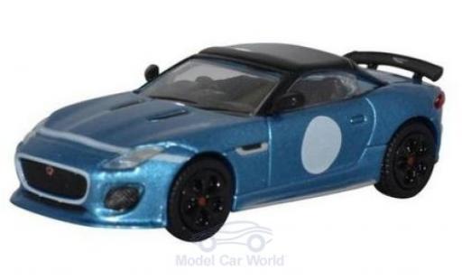 Modelauto Jaguar F-Type Project 7 7 metallic blauw 1/76 Oxford