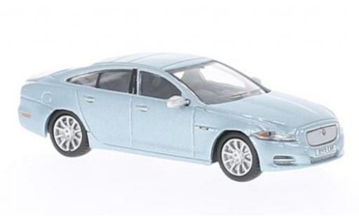 Modelauto Jaguar XJ Base metallic blauw 1/76 Oxford