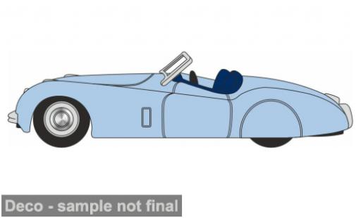 Modelauto Jaguar XK 120 blauw 1/76 Oxford