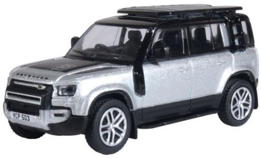 Modelauto Land Rover Defender 110 (L663) grijs RHD 2020 1/76 Oxford