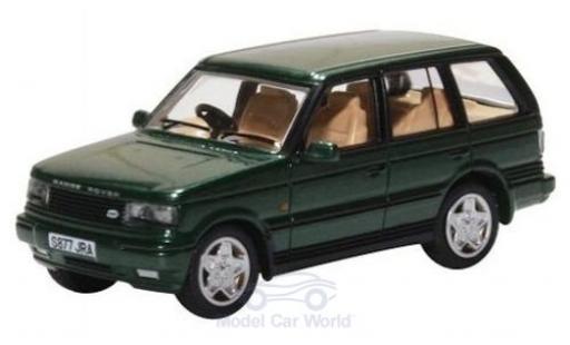 Modelauto Land Rover Range Rover P38 () metallic groen RHD 1/76 Oxford