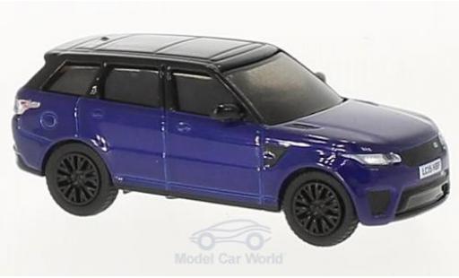 Modelauto Land Rover Range Rover SVR Sport blauw/zwart 1/76 Oxford