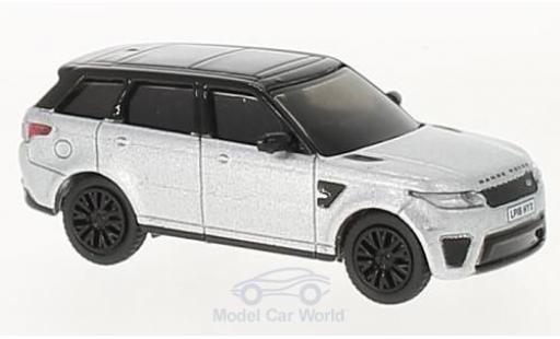 Modelauto Land Rover Range Rover SVR Sport metallic grijs/zwart 1/76 Oxford