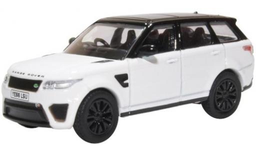Modelauto Land Rover Range Rover SVR Sport wit/zwart RHD 1/76 Oxford