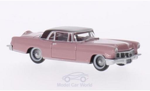Modelauto Lincoln Continental 1956 MKII roze/roze 1/87 Oxford